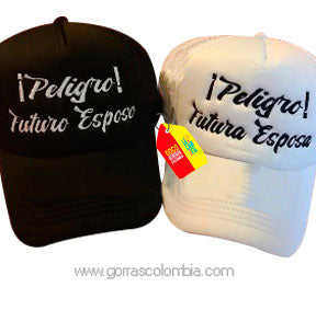 Gorras ¡PELIGRO! ESPOSO Y ESPOSA