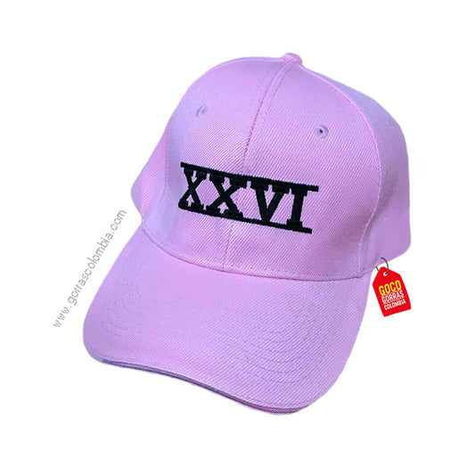 Gorra NÚMERO ROMANO XXVI