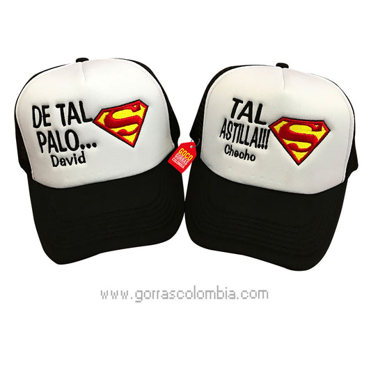 Gorras SUPERMAN - PALO Y ASTILLA! (Nombres)