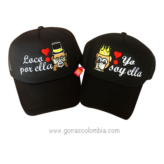 Gorras EMOJI MICOS - LOCO POR ELLA